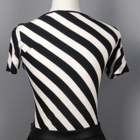 New York & Company Stretch Striped Top Size Small - Picture 5 of 8
